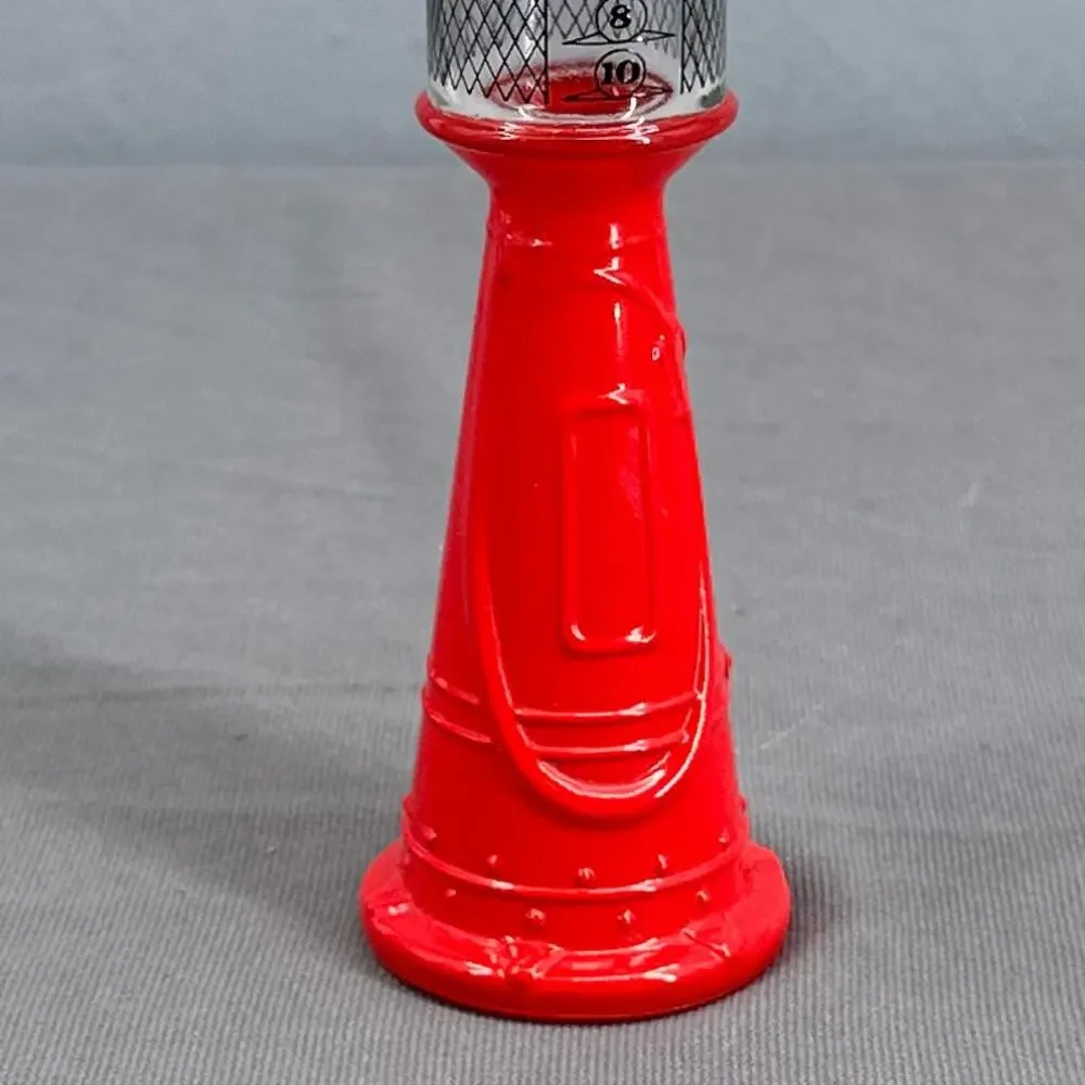 VTG Avon Remember When Gas Pump After Shave Bottle Red Clear 4oz Man Cave Retro
